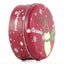 Cutie metalica rotunda rosie cu model ren de Craciun XM724789 - Green Print