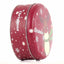 Cutie metalica rotunda rosie cu model ren de Craciun XM724789 - Green Print