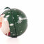 Зелен метален коледен топка с модел Дядо Коледа Ø7 cm