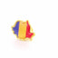 Pin metalic auriu tricolor ROMANIA ST706180 - Green Print