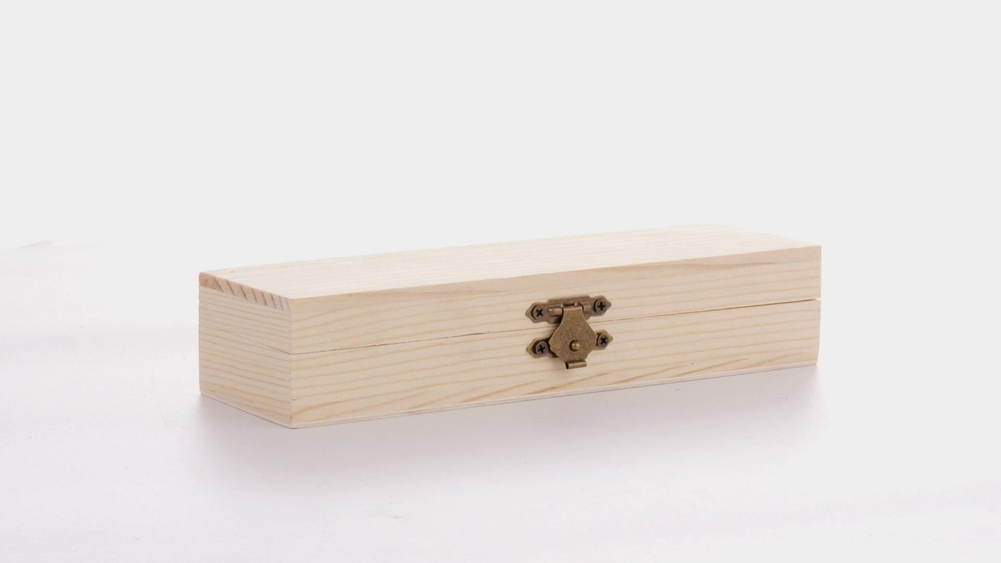 Cutie de lemn dreptunghiulara PEN 18x6x4