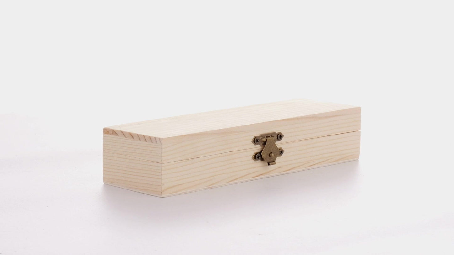 Cutie de lemn dreptunghiulara PEN 18x6x4