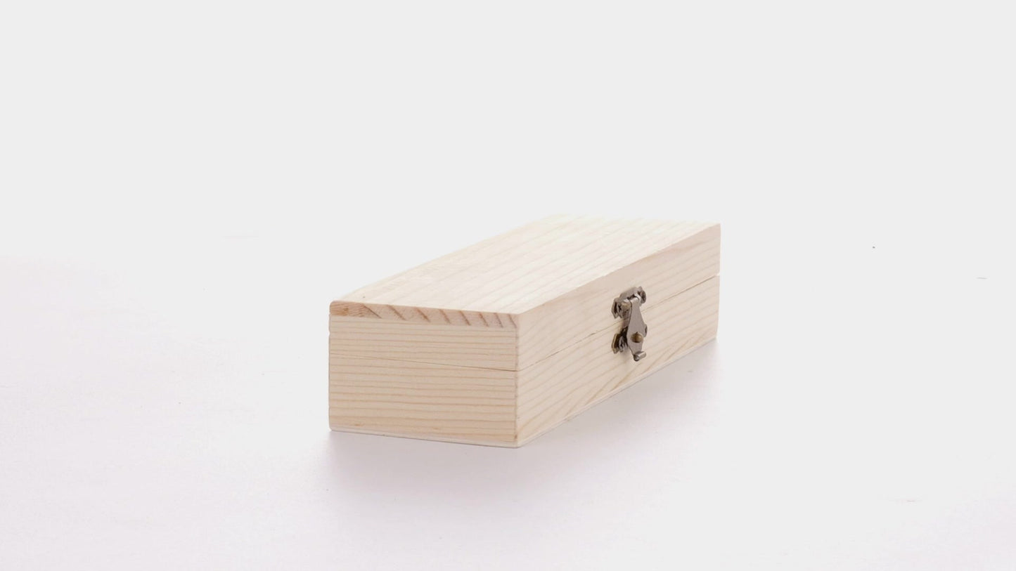 Cutie de lemn dreptunghiulara PEN 18x6x4