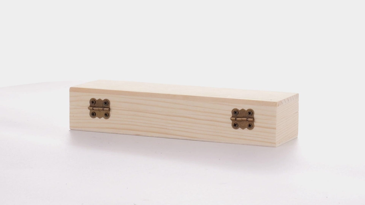 Cutie de lemn dreptunghiulara PEN 18x6x4