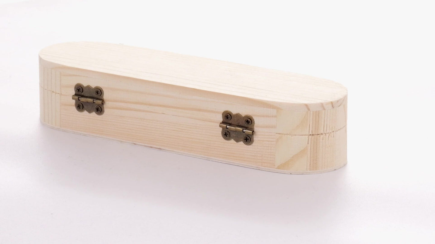 Cutie de lemn rotunjita PEN 18x6x4