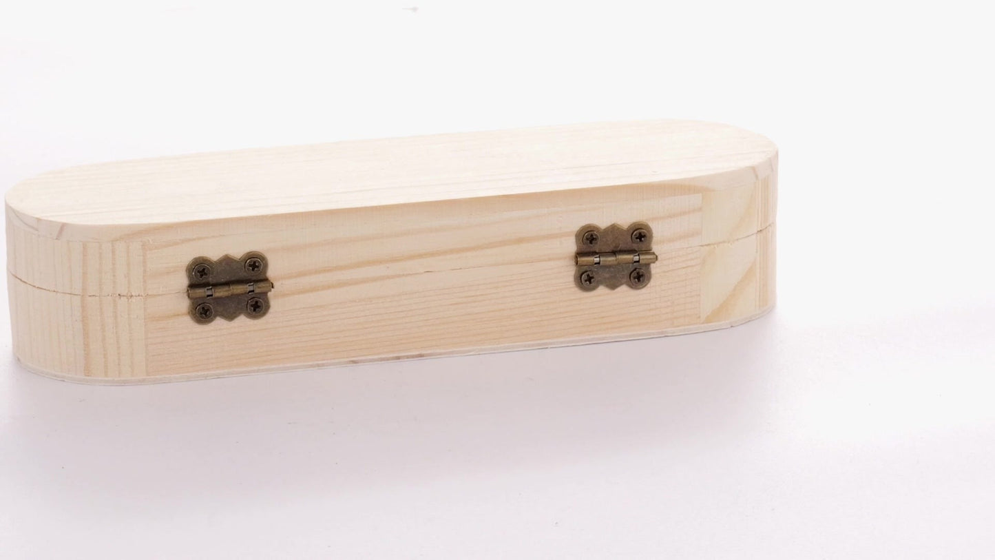 Cutie de lemn rotunjita PEN 18x6x4