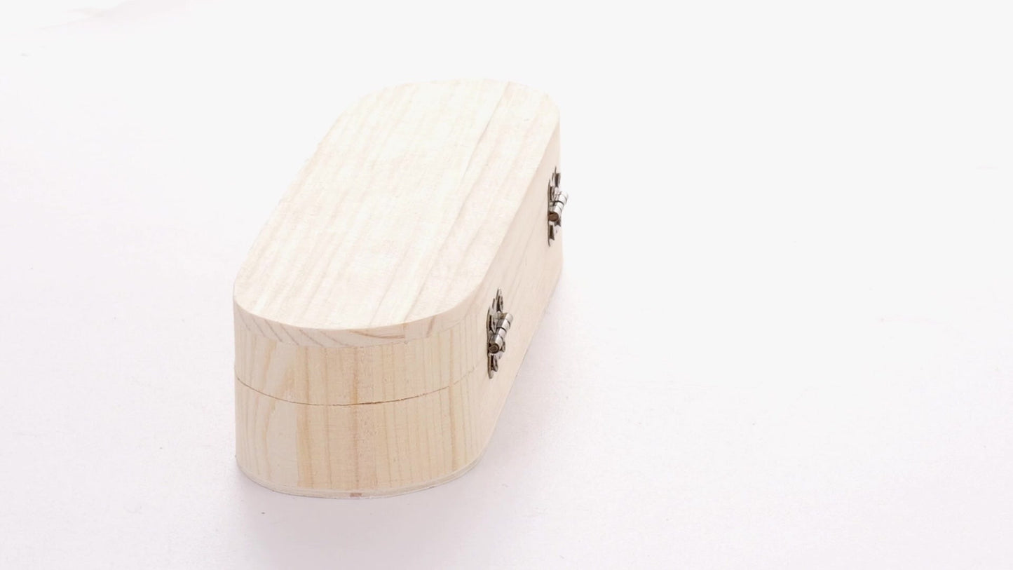 Cutie de lemn rotunjita PEN 18x6x4