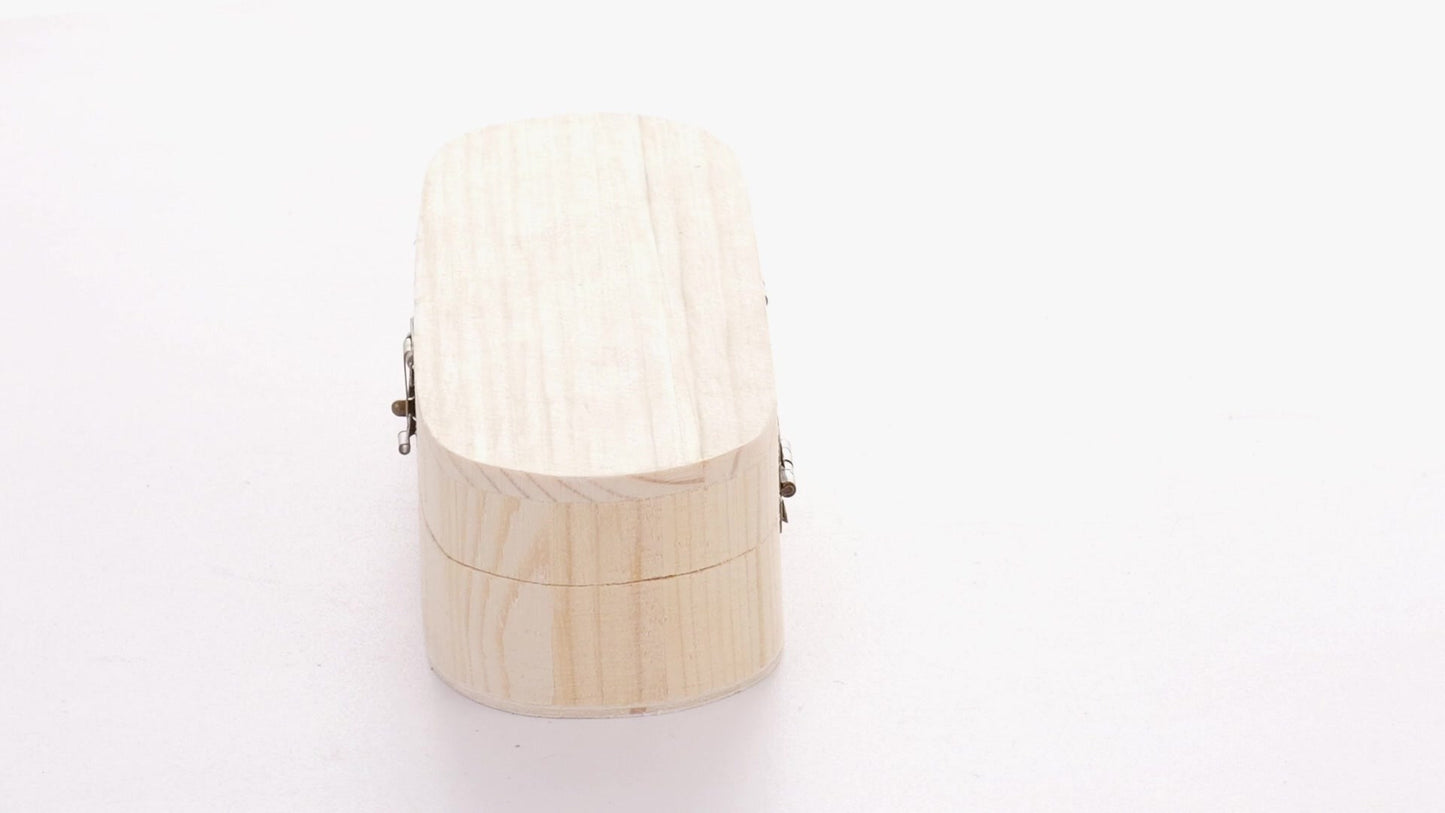 Cutie de lemn rotunjita PEN 18x6x4