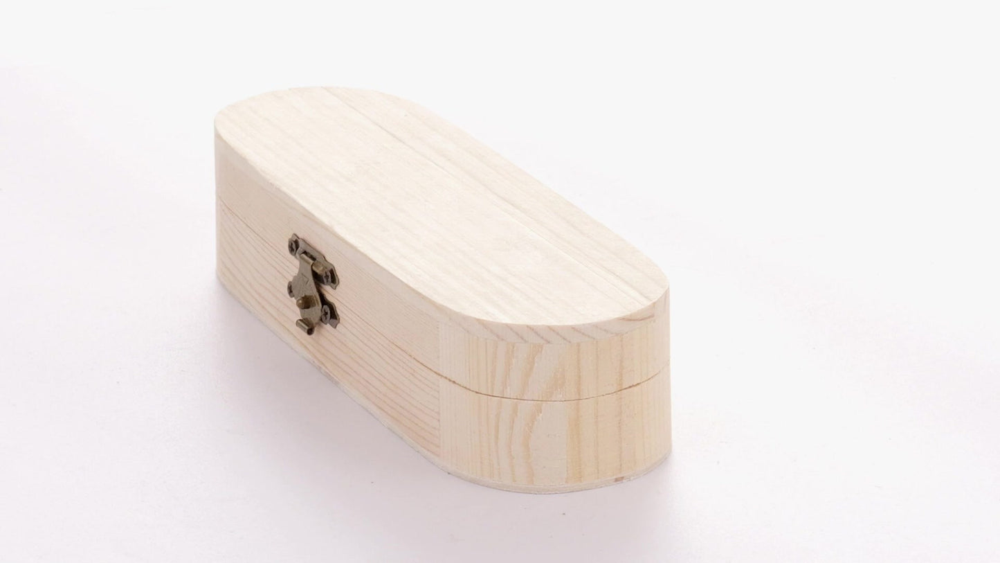 Cutie de lemn rotunjita PEN 18x6x4