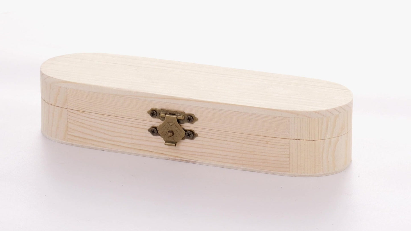 Cutie de lemn rotunjita PEN 18x6x4