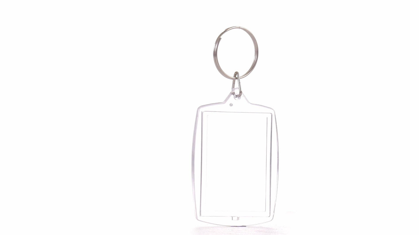 Breloc plastic insertie foto 4x5 - set 100 buc