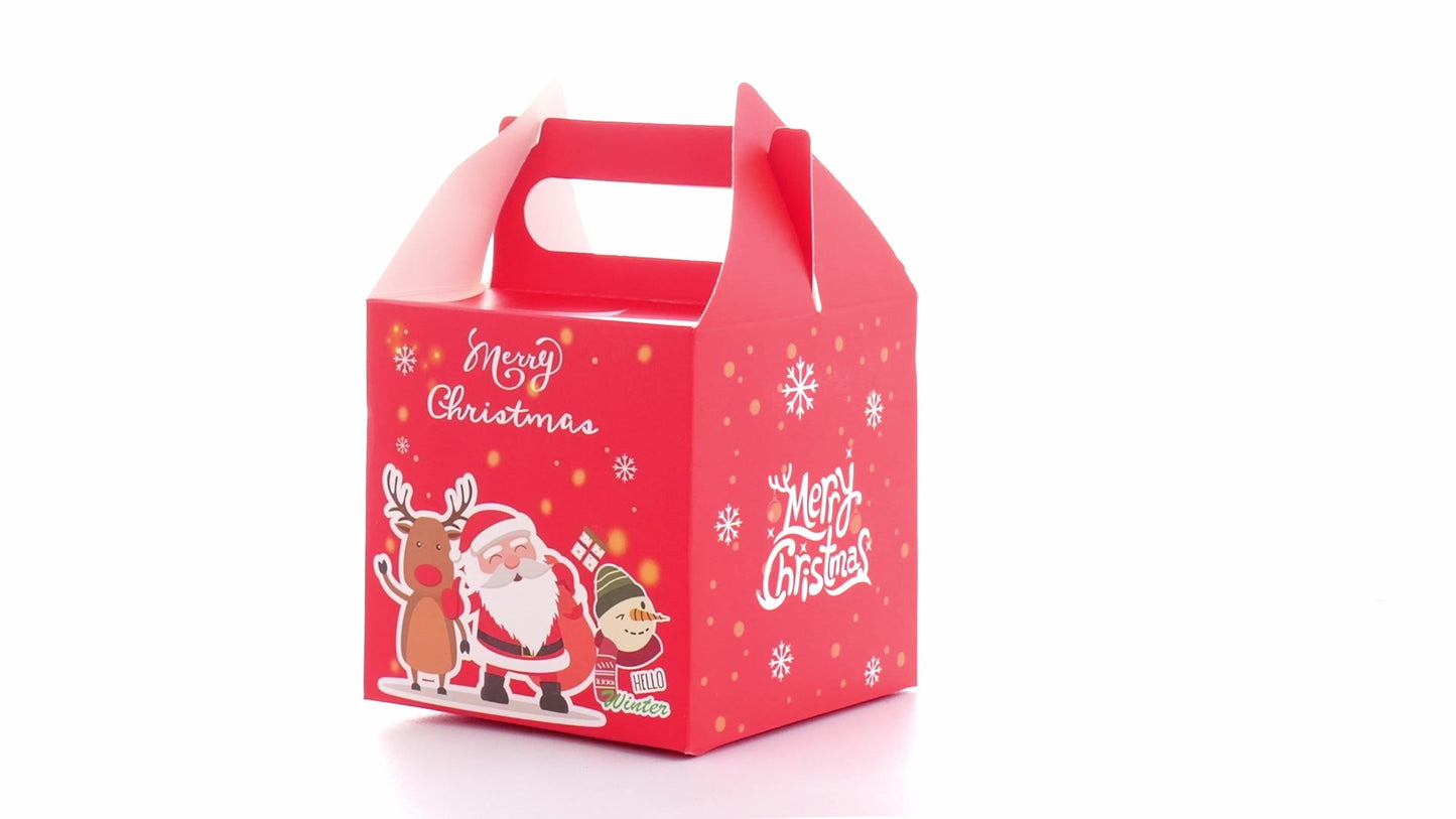 Cutie cani 3D Merry Christmas rosu