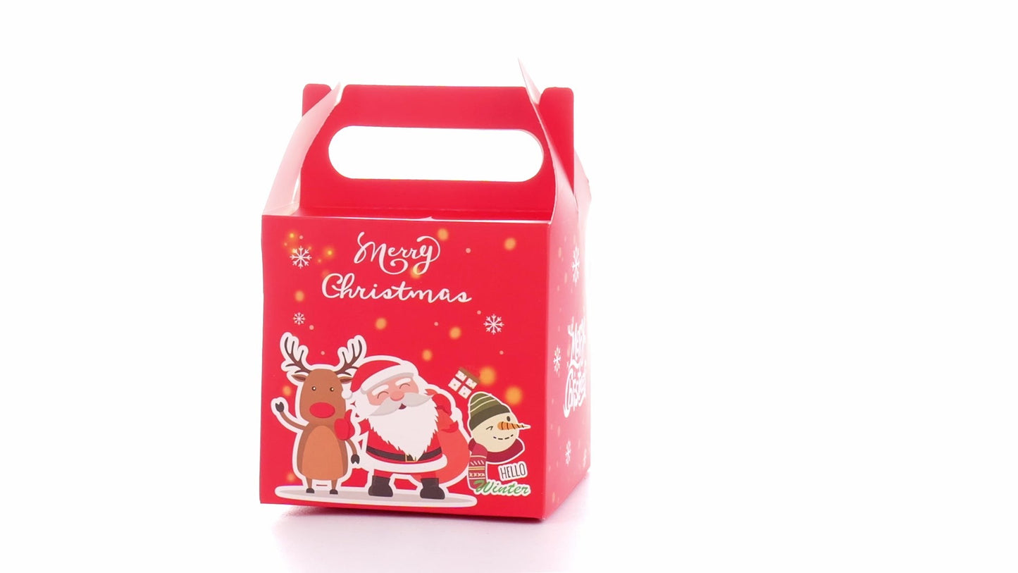 Cutie cani 3D Merry Christmas rosu
