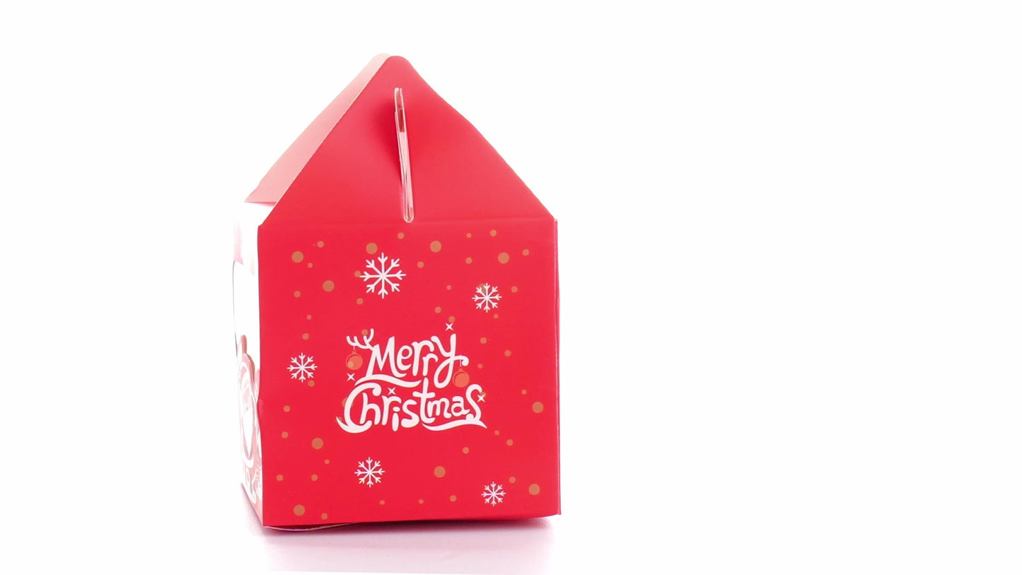 Cutie cani 3D Merry Christmas rosu