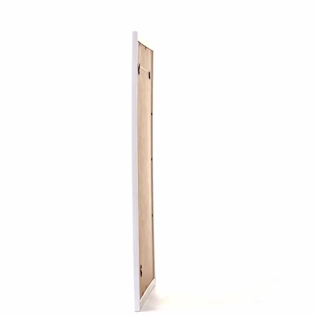 Textured white Leon photo frame A3