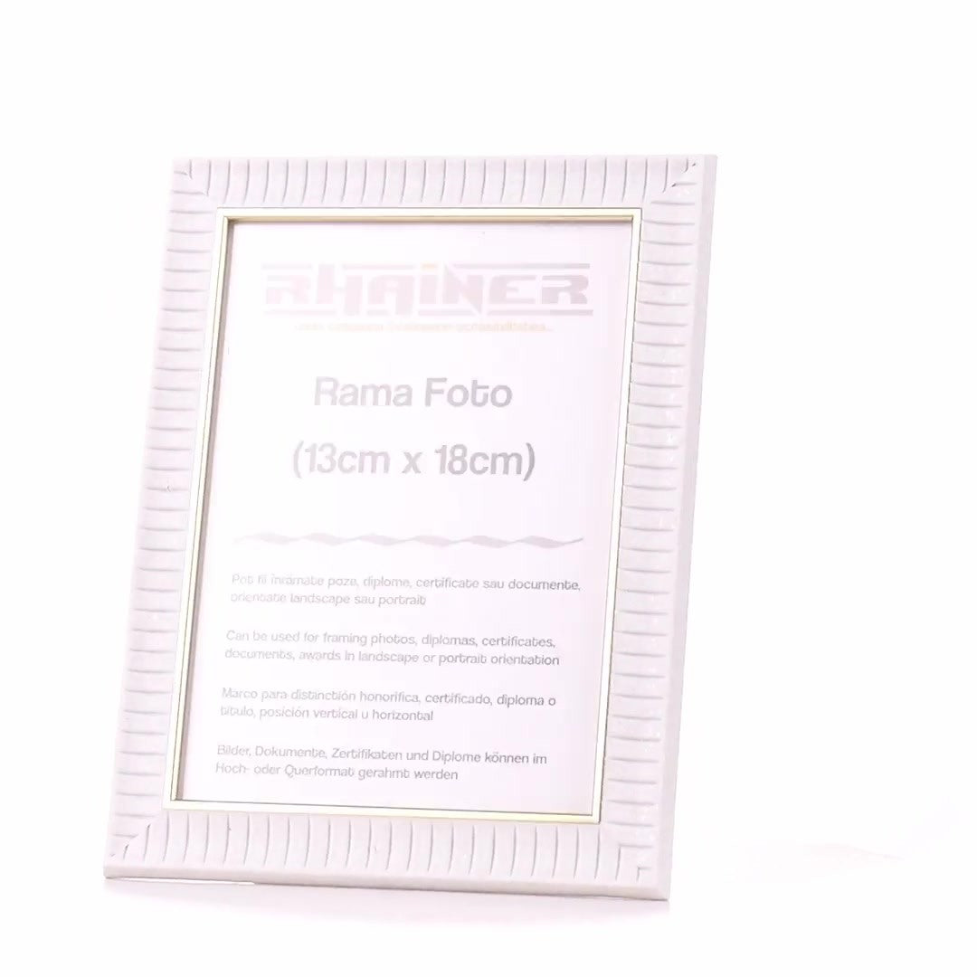 Merida white+gold photo frame 13x18