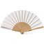 Fan made of wood and recycled RPET material