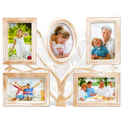 Wenge Tree Collage Photo Frame 5 Photos