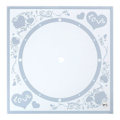 Ceas sticla sublimare LOVE 20x20