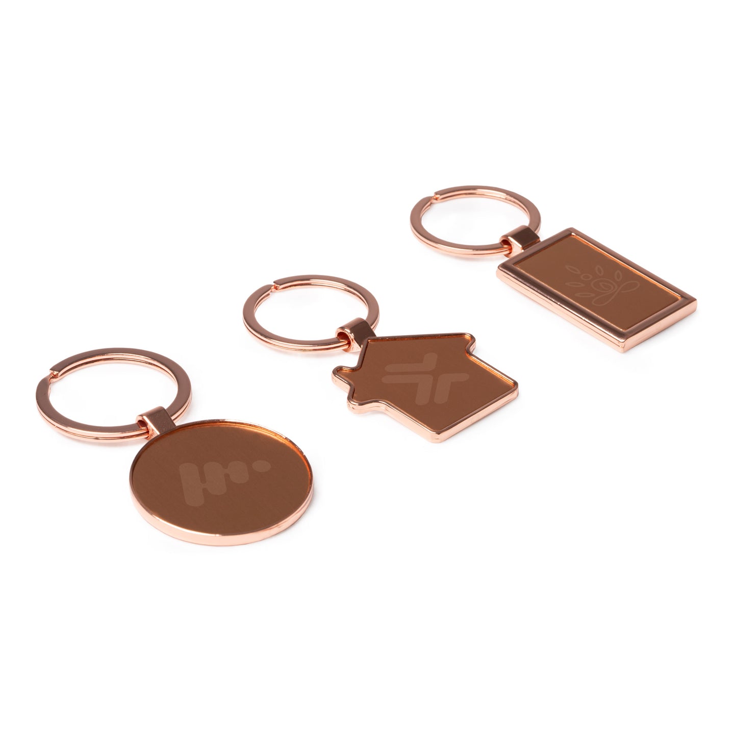 Breloc metalic gravabil Cupru - DREPTUNGHI