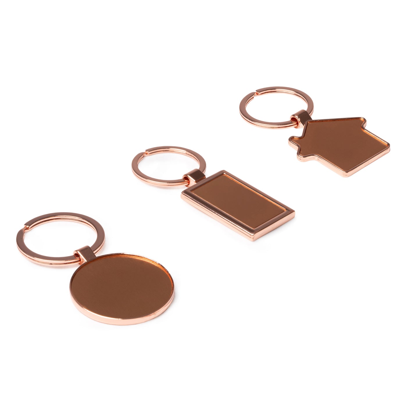 Fém kulcstartó réz - HÁZ