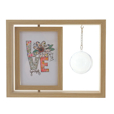 Photo frame 10x15 with suspended photo globe