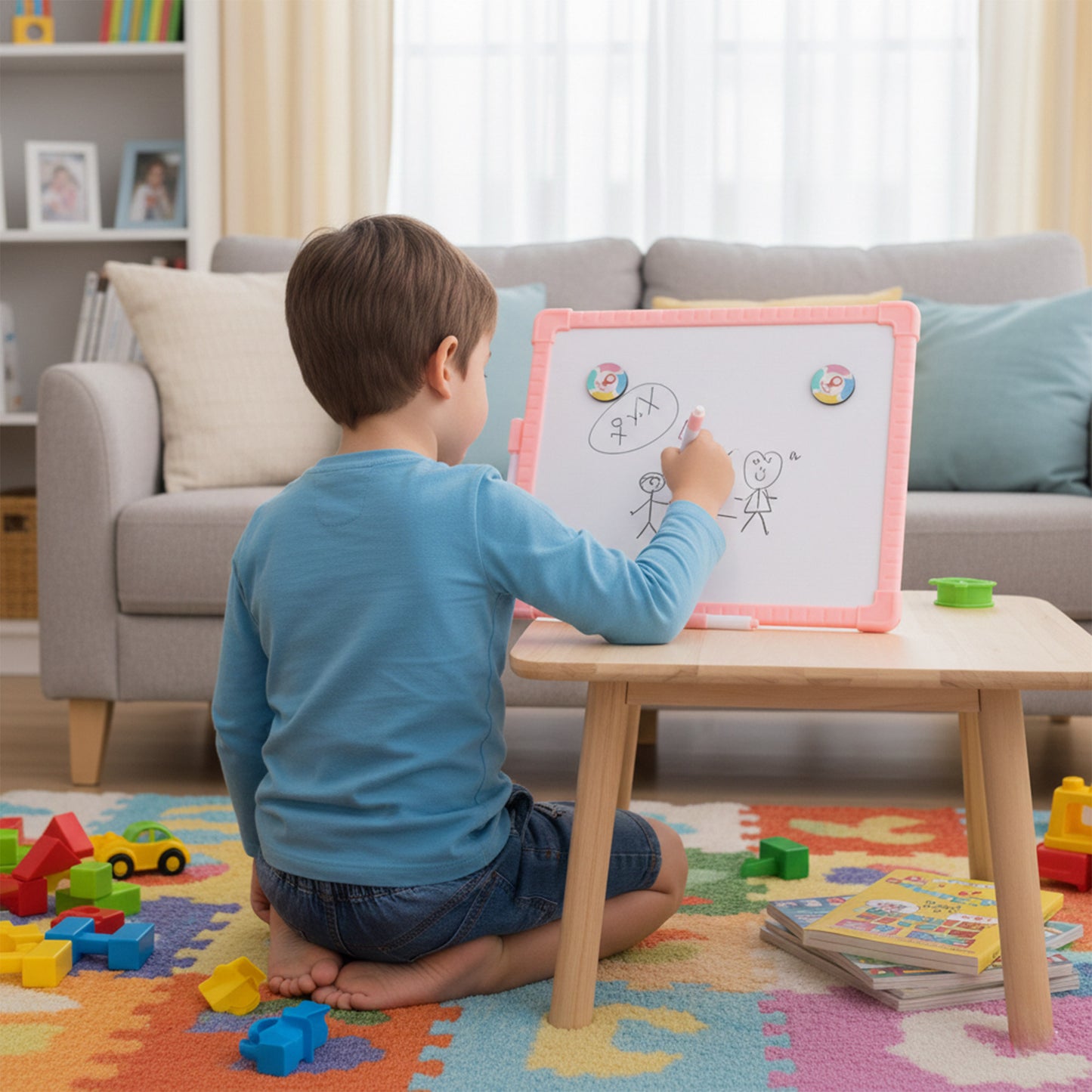 Mágneses fehér tábla A4