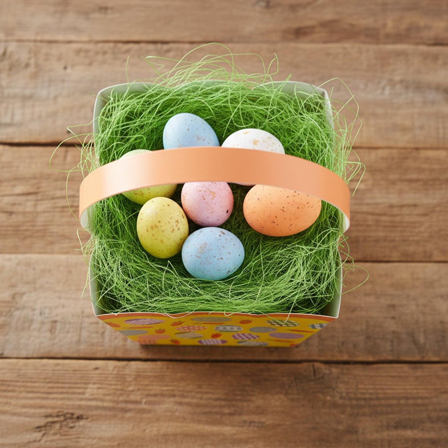 Húsvéti kosár - Színes tojások
