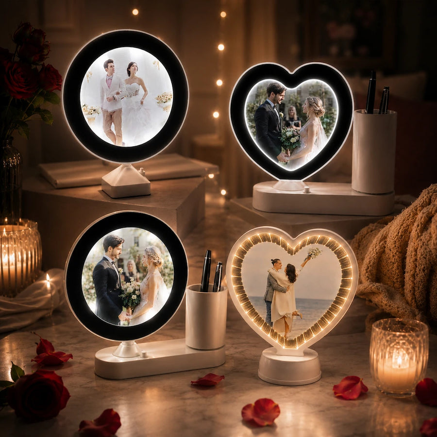 The mirror that turns into a photo frame