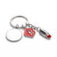 Red lips and lipstick keychain - sublimation compatible