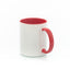 Mug with red interior handle + individual box