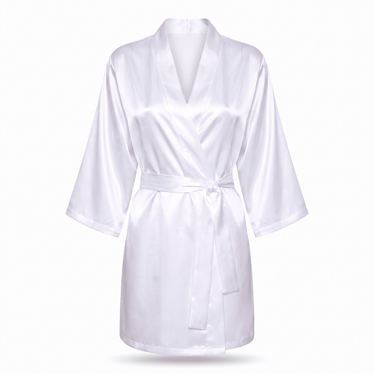Halat satin sublimabil alb BRIDE TH220601 - Green Print